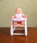 JC Toys/Berenguer - Lots to Love Babies - Mini Nursery PlaySet High Chair